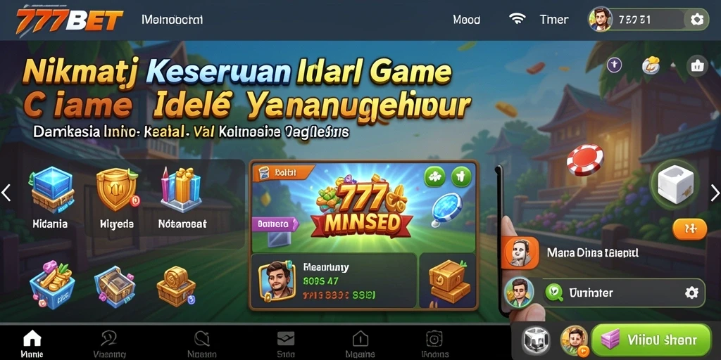 Tampilan gameplay menarik dari 777BET yang menampilkan elemen Idle.