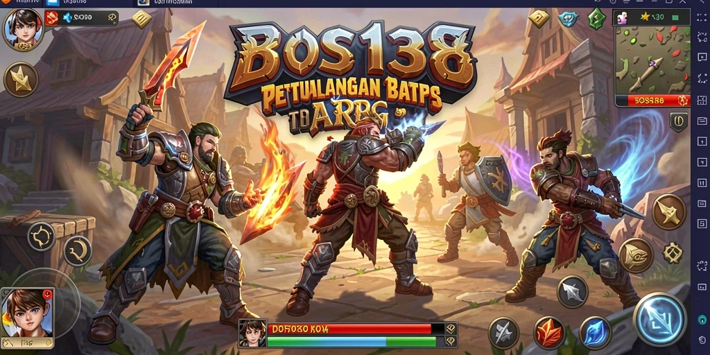 Tangkapan layar yang menunjukkan aksi intens dalam gameplay ARPG.