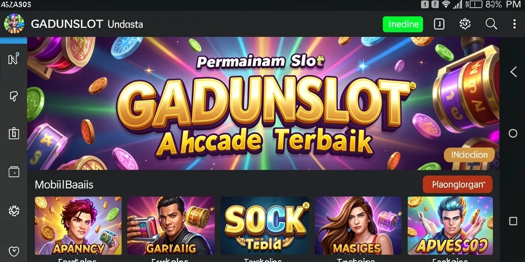 Tampilan menarik gameplay GADUNSLOT dengan slot dan bonus seru.