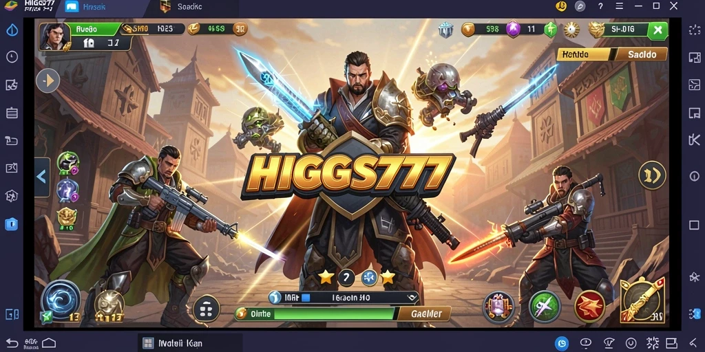 Screenshot utama HIGGS777 menunjukkan aksi strategis yang mendebarkan.