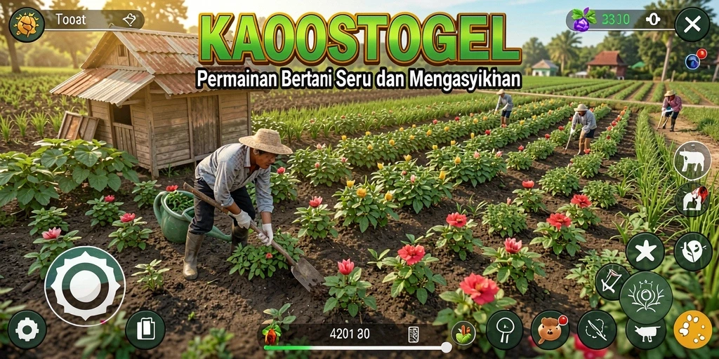 Tampilan gameplay menarik dari KAOSTOGEL dalam bertani.