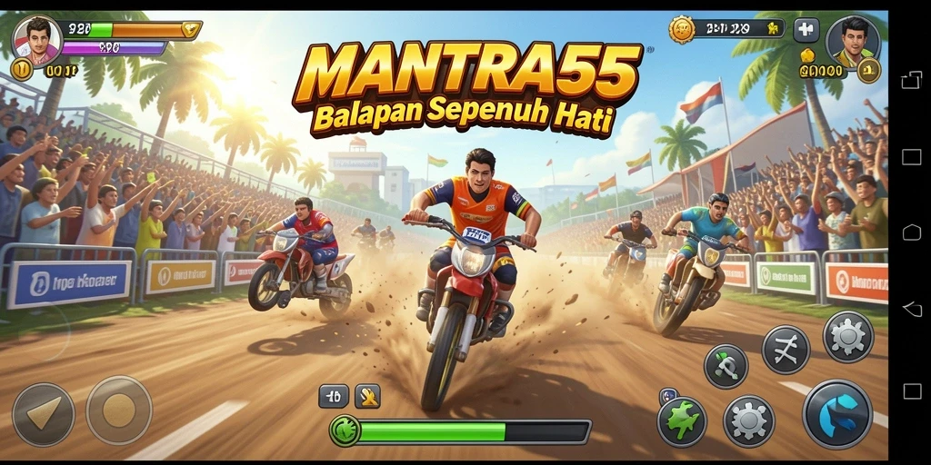 Tampilkan gameplay balapan yang mendebarkan dan penuh aksi.