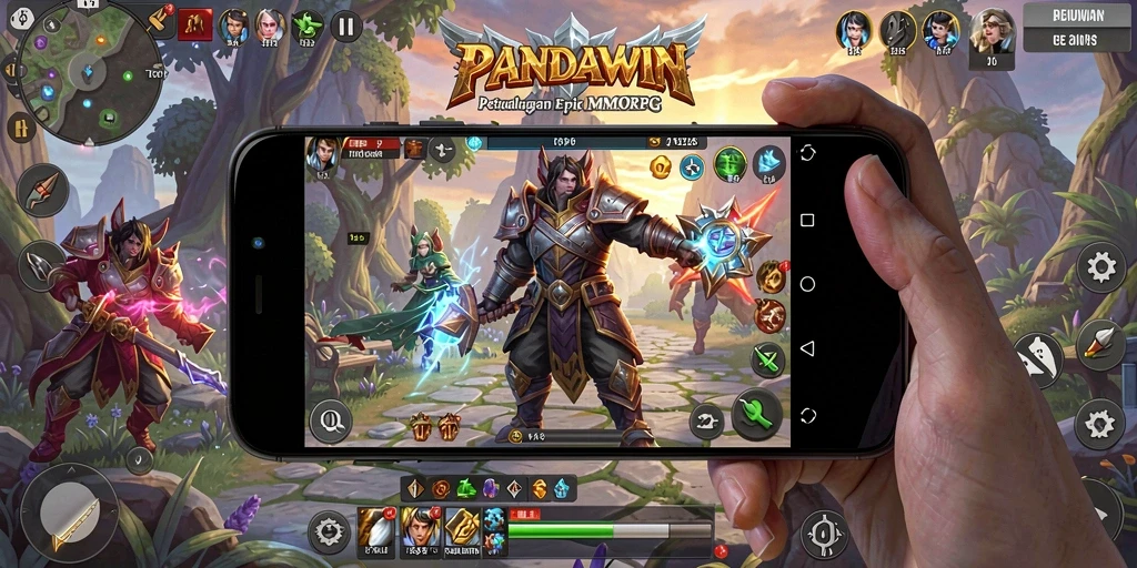 Gameplay PANDAWIN yang mendebarkan dan penuh petualangan.