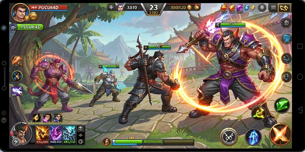 Tampilan gameplay seru dan grafis memukau di PUCUK4D.
