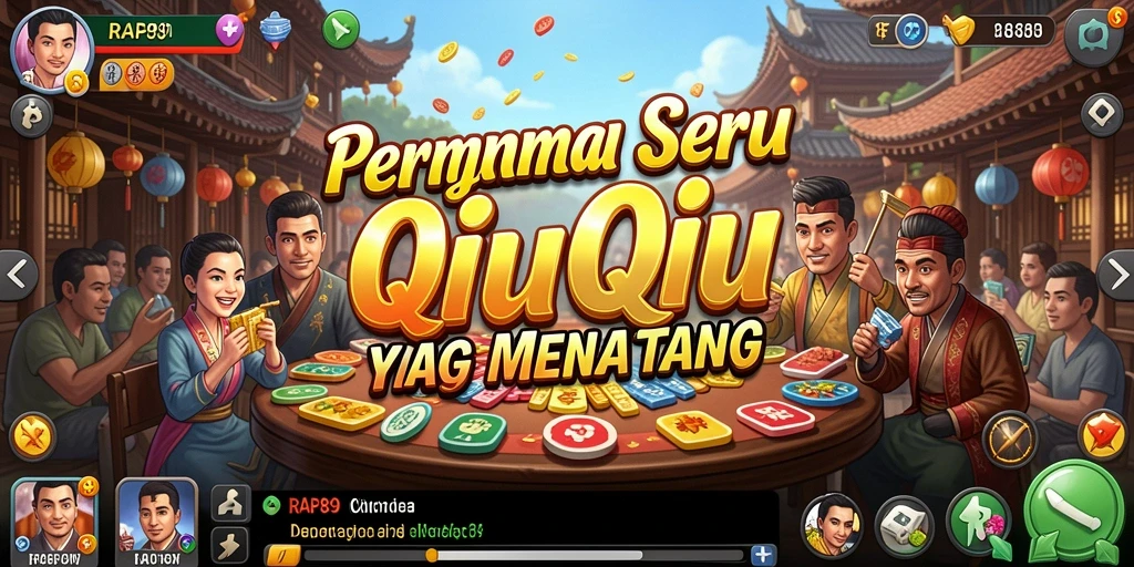 Tampilan gameplay seru dan kompetitif di RAP89 QiuQiu.