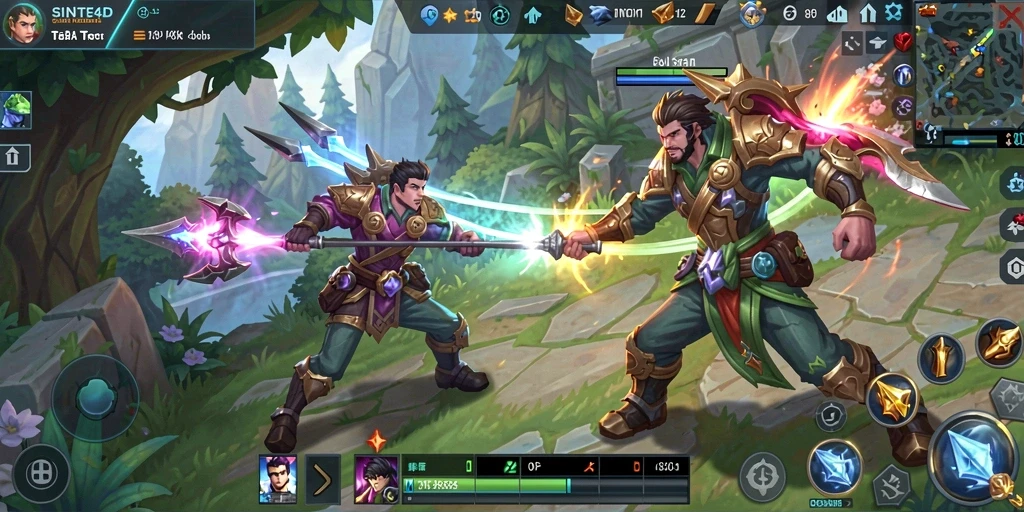 Gameplay seru dari SINTE4D dengan karakter menarik dan grafik menawan.