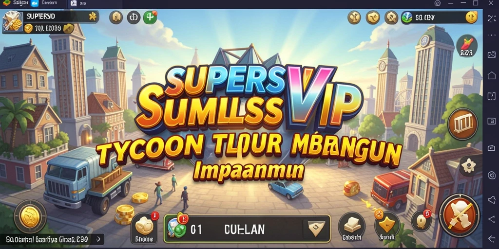 Tampilan gameplay <strong>SUPERSVIP</strong> yang menarik dan penuh strategi Tycoon.