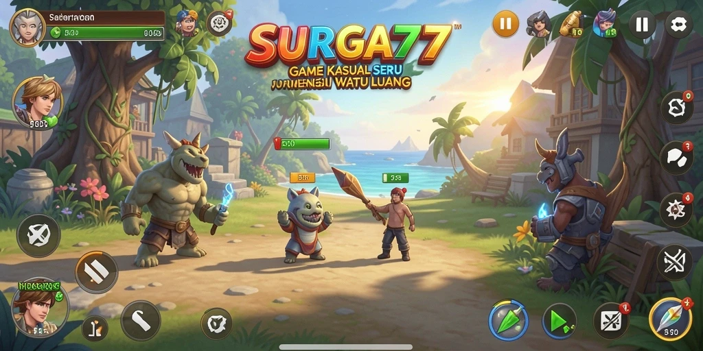 Tampilan gameplay SURGA77 yang menyenangkan dan interaktif.